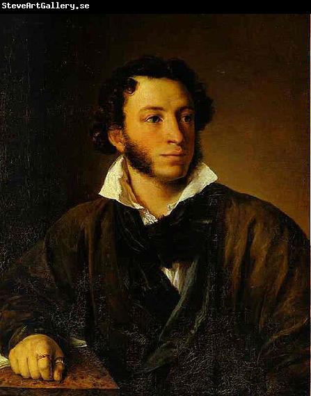 Vasily Tropinin Portrait of Alexander Pushkin,